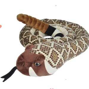 Wild Republic Realistic Western Diamondback Rattle Snake Jumbo Stuffed Animal